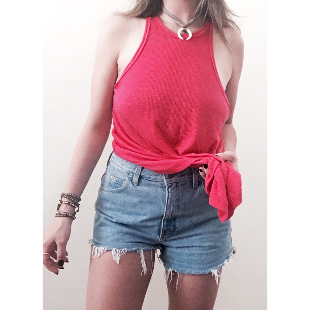 Free People Ribbed Rackerback Tank Top - Picture 2 of 5